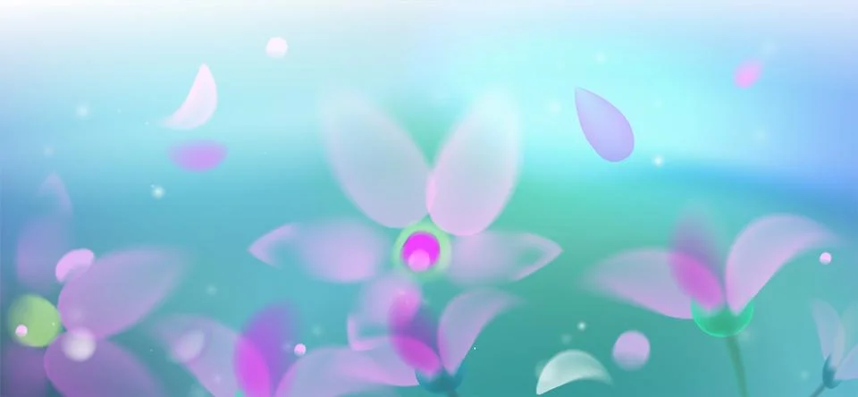 Spring abstract background with soft gradient sky Illustrazione stock