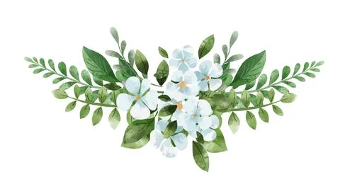Spring abstract floral bouquet. Tiny floral art. Stock Illustration