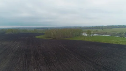 Spring Agricultural Field 스톡 동영상 90258884