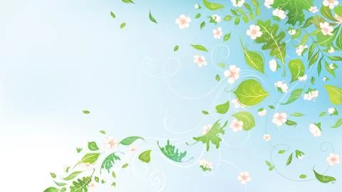 Spring in the air. Stock Illustration