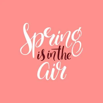 Spring is in the air Stock Illustration