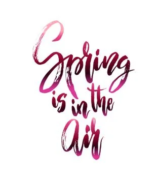 Spring in air quote Stock Illustration