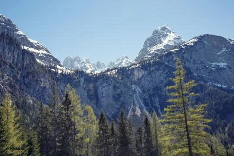 Spring Alp Landscape Stock Photos