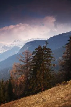 Spring alps Foto stock