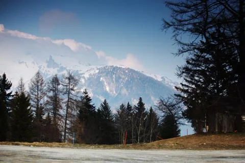 Spring alps Foto stock