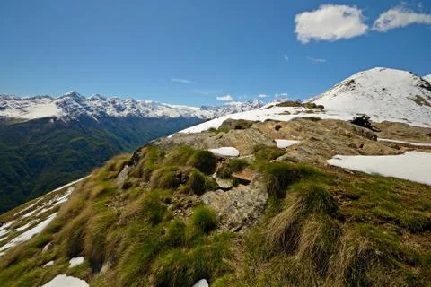 Spring in the alps Stock Photos