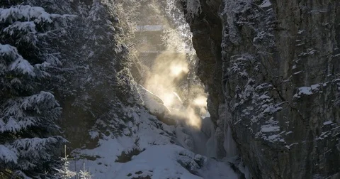 Spring among the rocks Video stock 71825449