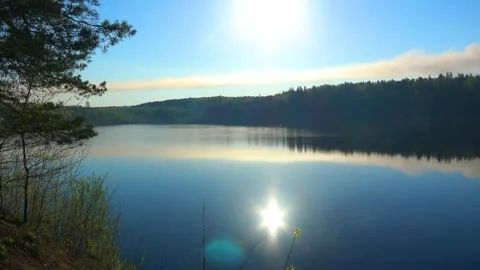 Spring, Arboretum "Rubovsky", quarry and Western Dvina Stock Footage 252255829