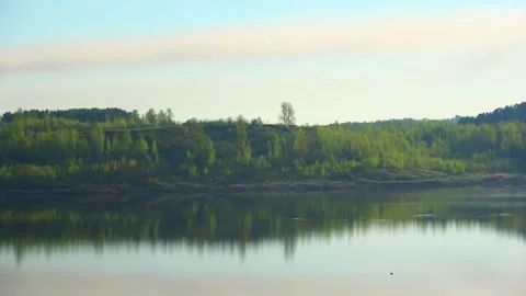 Spring, Arboretum "Rubovsky", quarry and Western Dvina Stock Footage 252256030