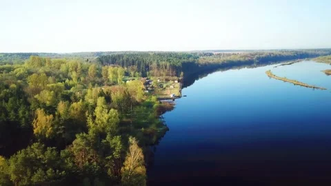 Spring, Arboretum "Rubovsky", quarry and Western Dvina Stock Footage 252257078