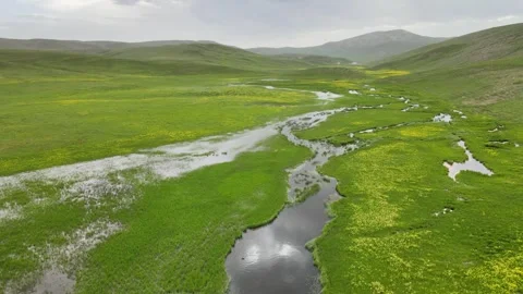 Spring background aerial view Stock-Footage 242411658