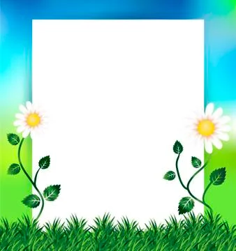 Spring background with copy space Stock Illustration