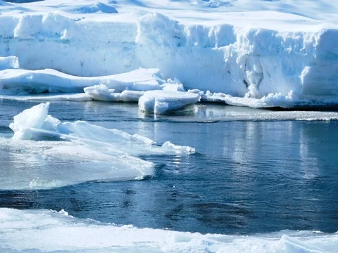 Spring background icicle melts Stock Footage 74257911