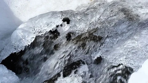 Spring background icicle melts 스톡 동영상 74268696