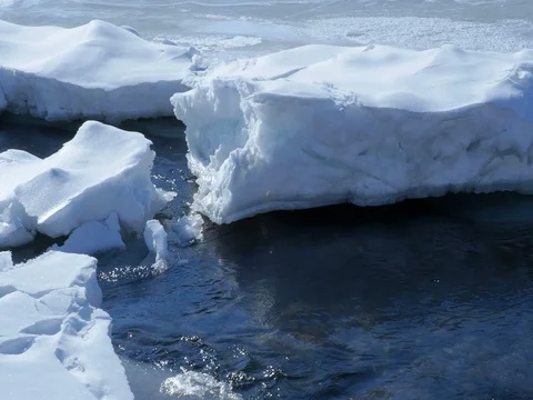Spring background icicle melts Stock Footage