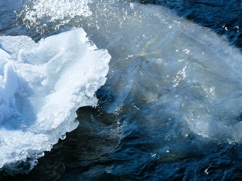 Spring background icicle melts Stock Footage