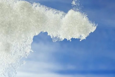 Spring background with icicles. Stock Photos