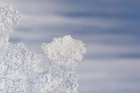Spring background with icicles. Stock Photos