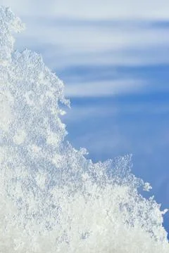 Spring background with icicles. Stock Photos