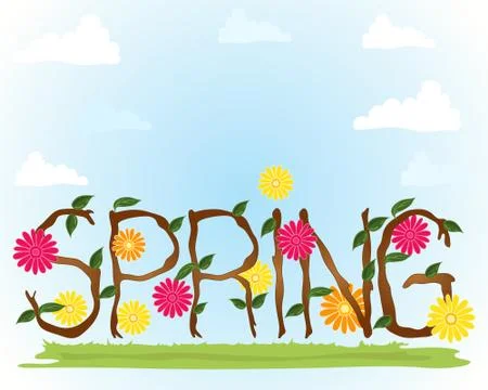 Spring background Stock Illustration