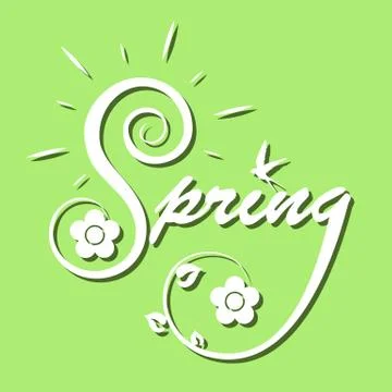 Spring background Stock Illustration