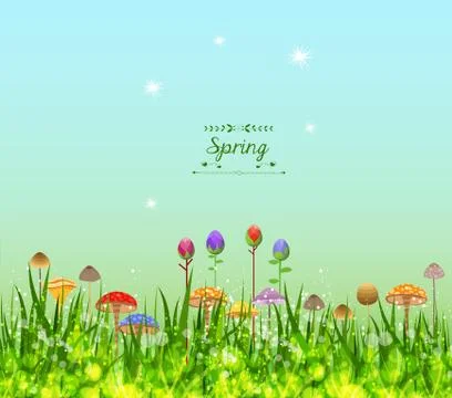 Spring Background Illustrazione stock