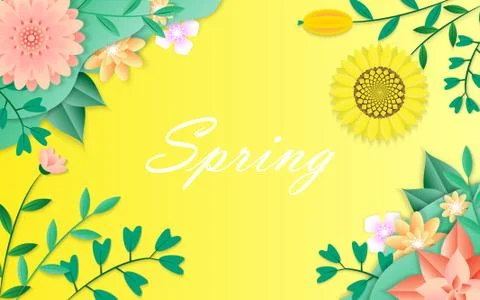 Spring background Stock Illustration