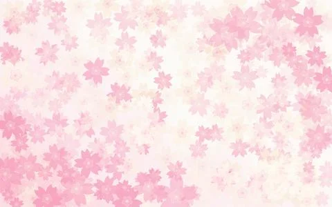 Spring background material, light shades of cherry blossom gradient background Stock Illustration