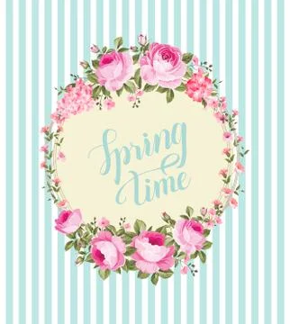 Spring background with Sakura flowers Illustrazione stock