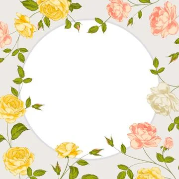 Spring background with text. Stock Illustration