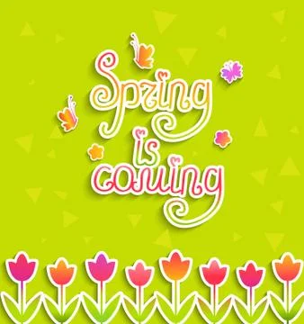 Spring background, vector. Stock Illustration