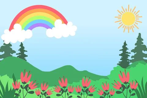 Spring Background Vector Illustrazione stock