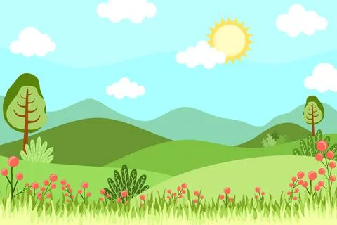 Spring Background Vector Stock Illustration