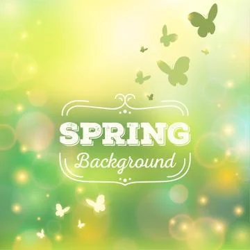 Spring background vector illustration Stock Illustration