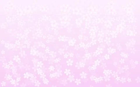 Spring Backgrounds, Cherry Blossom Petals Stock Illustration