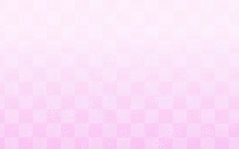 Spring Backgrounds, Cherry Blossom Petals and Japanese Checkered Pattern 스톡 일러스트