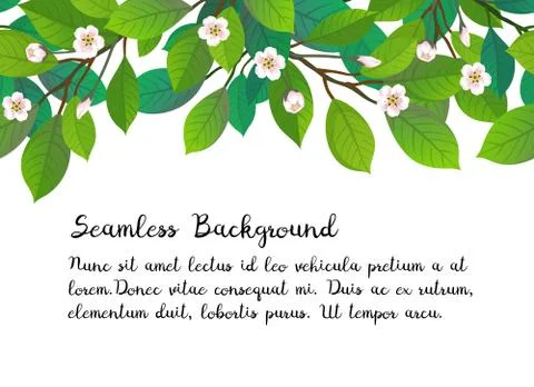 Spring banner template. Illustrazione stock