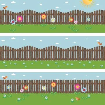 Spring banners Stock Illustration