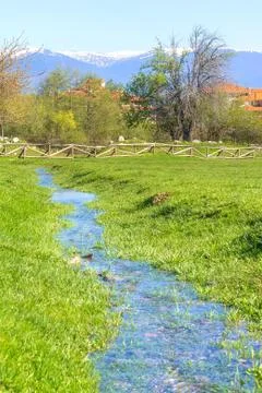 Spring in Bansko, Bulgaria Stock Photos
