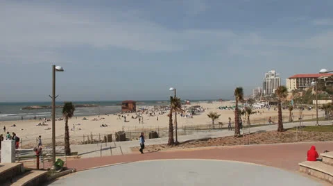 Spring beach Stock Footage 22890596