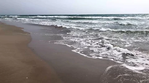 Spring beautiful sea view landscape. Stock Footage 128383887