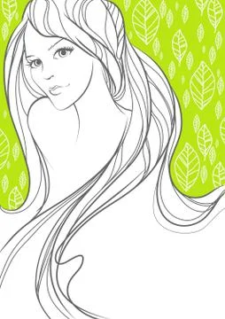 Spring beauty Stock Illustration