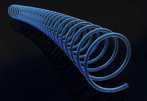 Spring on a black background Stock Illustration