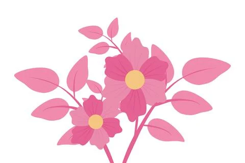 Spring blooming flower illustration Stock Illustration