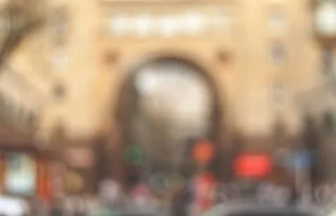 Spring blurry city. Stock Photos
