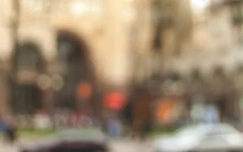 Spring blurry city. Stock Photos