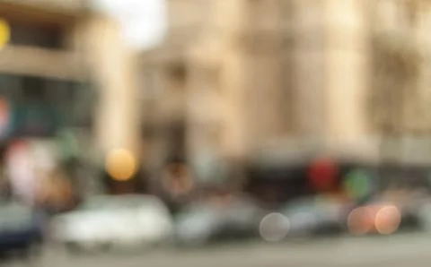 Spring blurry city. Stock Photos