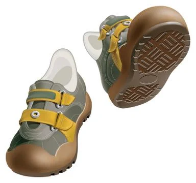 Spring boots Stock Illustration