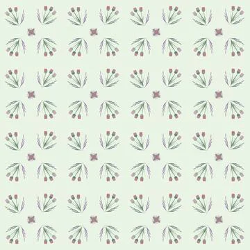 Spring bouquets pattern Illustrazione stock