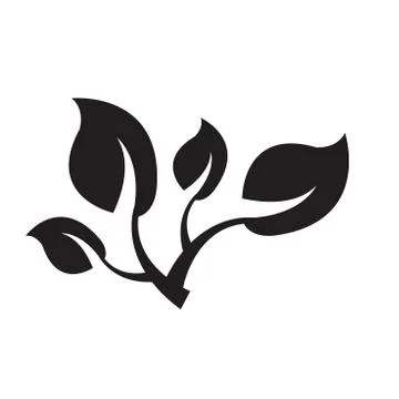 Spring branch with fresh leaves Stock Illustration